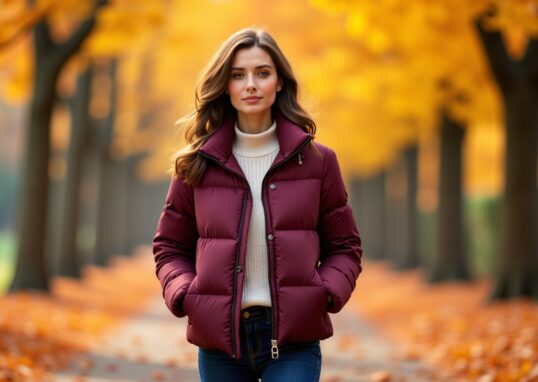 Style automnal élégant : comment marier doudoune, jean, bottines et maille avec panache