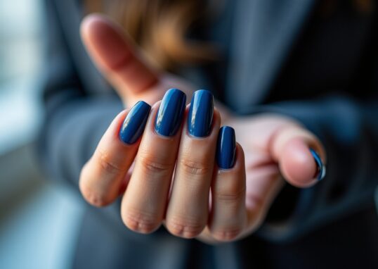 Inspirations d’ongles bleu pour sublimer vos fêtes de Noël