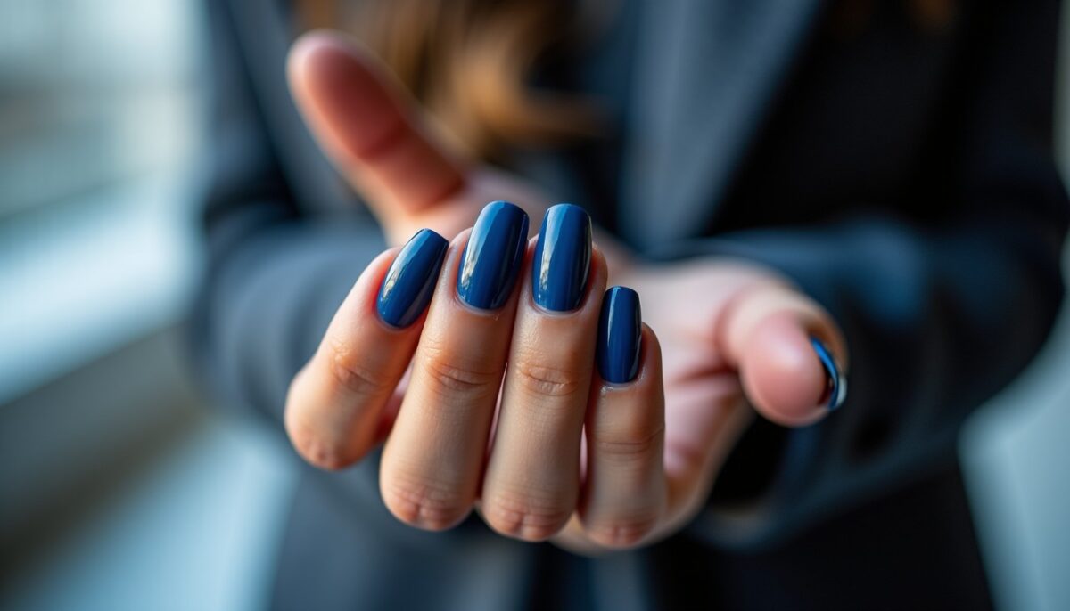 Inspirations d’ongles bleu pour sublimer vos fêtes de Noël