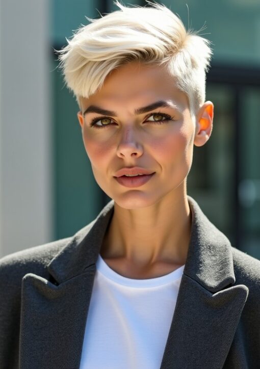 Coupe ultra courte au rasoir pour femme : Inspirations et conseils mode 2025
