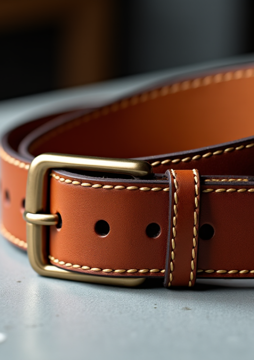 Reconnaître une ceinture en cuir de qualité : grain, couture et boucle