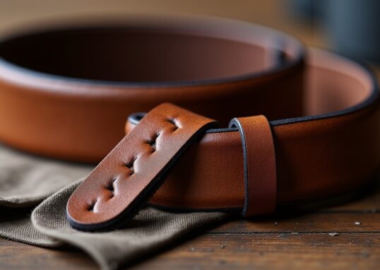 Reconnaître une ceinture en cuir de qualité : grain, couture et boucle